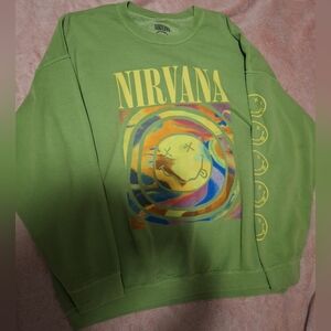 Nirvana Green Graphic Sweatshirt